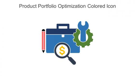 Product Portfolio Optimization Colored Icon In Powerpoint Pptx Png And Editable Eps Format