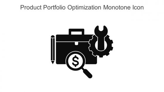 Product Portfolio Optimization Monotone Icon In Powerpoint Pptx Png And Editable Eps Format