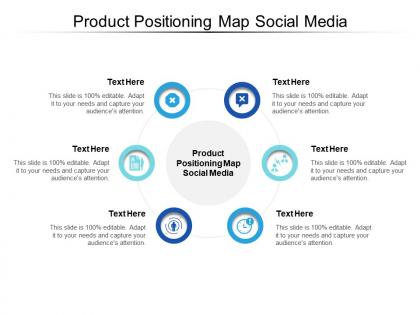 Product positioning map social media ppt powerpoint presentation styles skills cpb