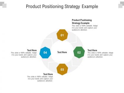 Product positioning strategy example ppt powerpoint presentation slides deck cpb