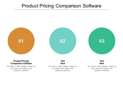 Product pricing comparison software ppt powerpoint presentation show graphics cpb