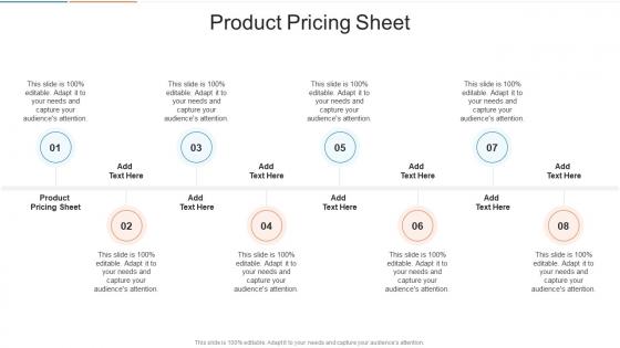 Product Pricing Sheet In Powerpoint And Google Slides Cpb