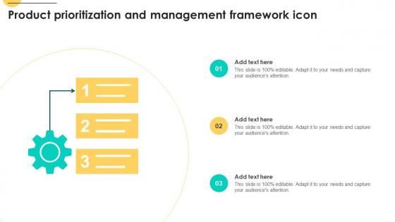 Product Prioritization And Management Framework Icon