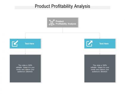 Product profitability analysis ppt powerpoint presentation infographics design ideas cpb