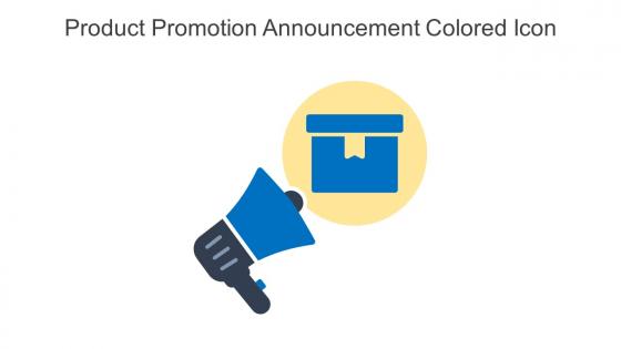 Product Promotion Announcement Colored Icon In Powerpoint Pptx Png And Editable Eps Format