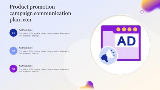 Product Promotion Campaign Communication Plan Icon
