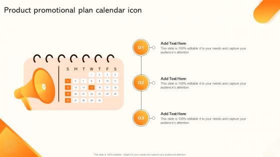 Product Promotional Plan Calendar Icon