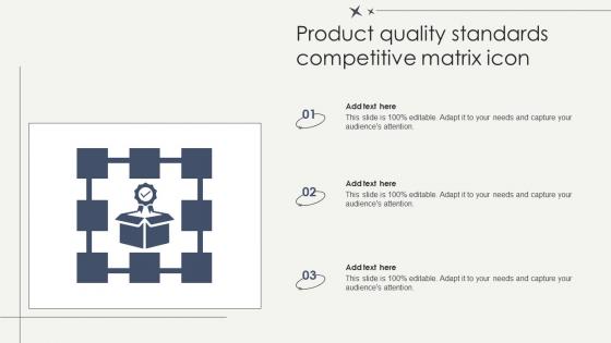 Product Quality Standards Competitive Matrix Icon