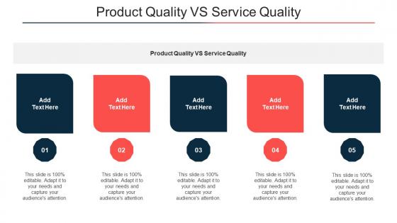 Product Quality Vs Service Quality Ppt Powerpoint Presentation Pictures Cpb