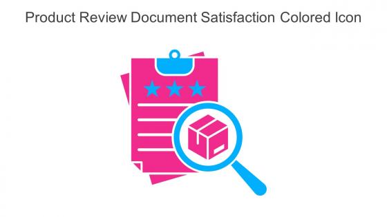 Product Review Document Satisfaction Colored Icon In Powerpoint Pptx Png And Editable Eps Format