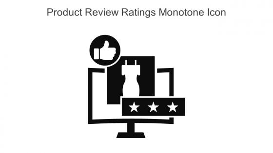 Product Review Ratings Monotone Icon In Powerpoint Pptx Png And Editable Eps Format