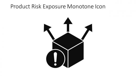 Product Risk Exposure Monotone Icon In Powerpoint Pptx Png And Editable Eps Format