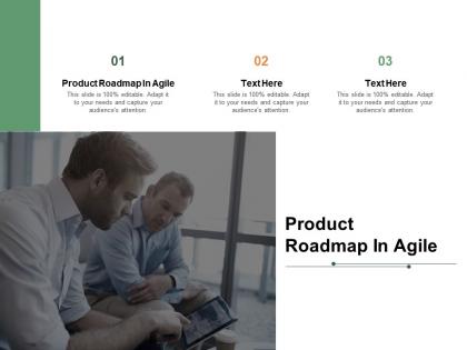 Product roadmap in agile ppt powerpoint presentation slide download cpb