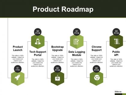 Product roadmap ppt infographic template