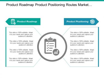 Product roadmap product positioning routes market marketing plan