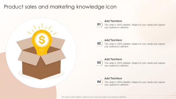 Product Sales And Marketing Knowledge Icon