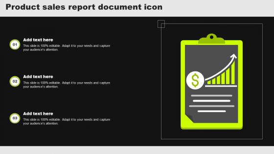 Product Sales Report Document Icon