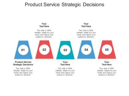 Product service strategic decisions ppt powerpoint presentation outline brochure cpb
