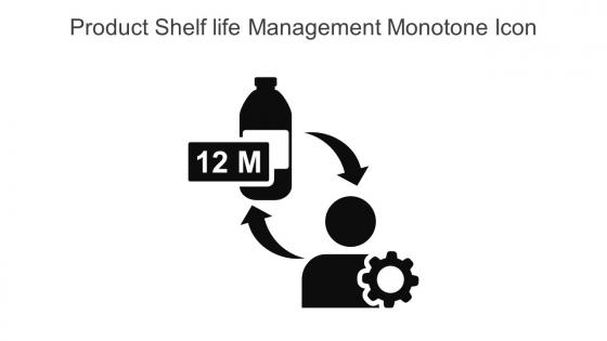 Product Shelf life Management Monotone Icon in powerpoint pptx png and editable eps format
