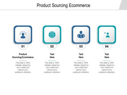 Product sourcing ecommerce ppt powerpoint presentation summary graphics example cpb