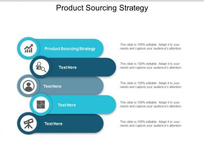 Product sourcing strategy ppt powerpoint presentation ideas icon cpb