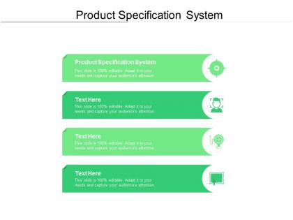 Product specification system ppt powerpoint presentation portfolio smartart cpb