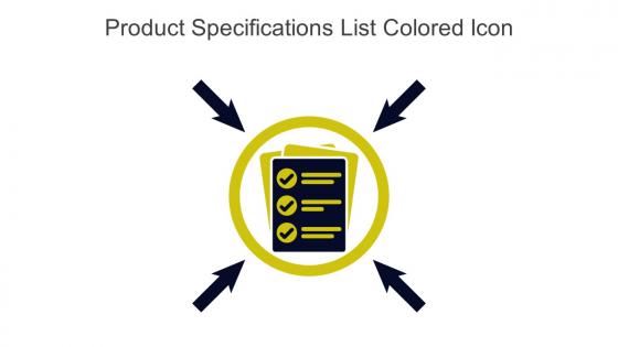 Product Specifications List Colored Icon In Powerpoint Pptx Png And Editable Eps Format
