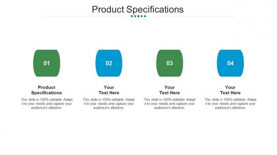 Product specifications ppt powerpoint presentation styles templates cpb