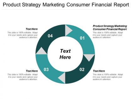 Product strategy marketing consumer financial report ppt powerpoint presentation layouts vector cpb