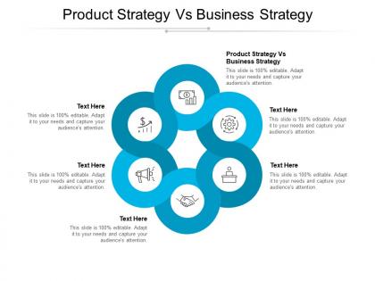 Product strategy vs business strategy ppt powerpoint presentation inspiration cpb