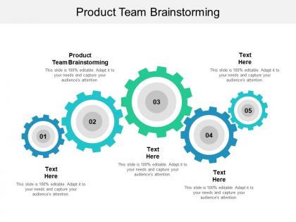 Product team brainstorming ppt powerpoint presentation file vector cpb