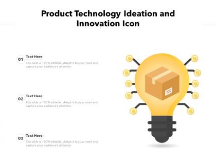 Product technology ideation and innovation icon