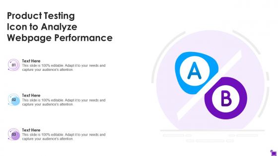 Product Testing Icon To Analyze Webpage Performance