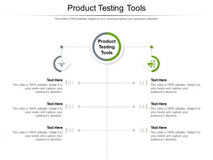 Product testing tools ppt powerpoint presentation ideas templates cpb