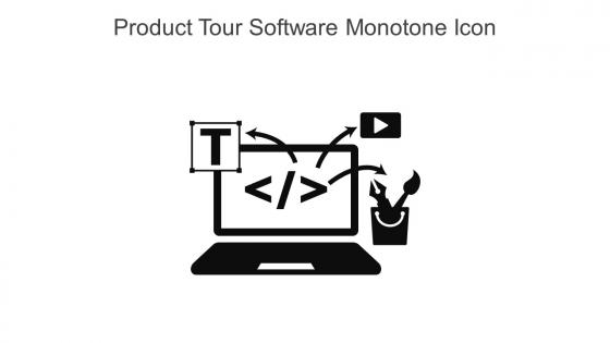 Product Tour Software Monotone Icon In Powerpoint Pptx Png And Editable Eps Format