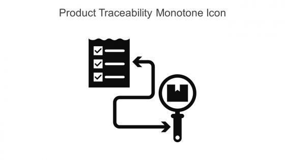 Product Traceability Monotone Icon In Powerpoint Pptx Png And Editable Eps Format