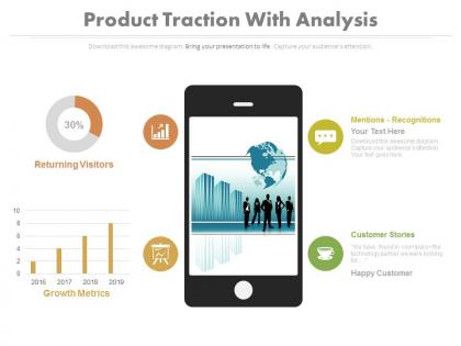 Product traction with analysis ppt slides