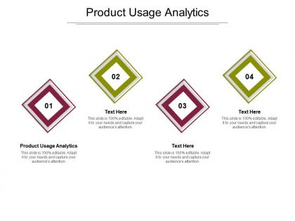 Product usage analytics ppt powerpoint presentation gallery background designs cpb