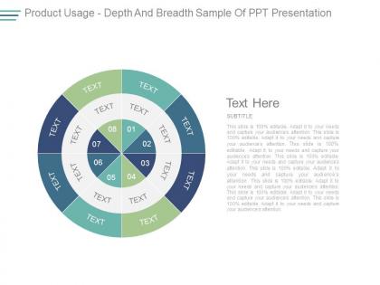 Product usage depth and breadth sample of ppt presentation