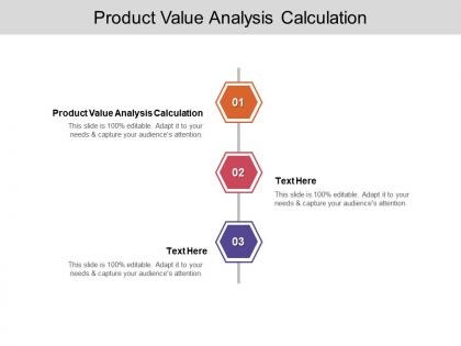 Product value analysis calculation ppt powerpoint presentation icon shapes cpb