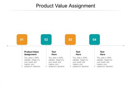 Product value assignment ppt powerpoint presentation infographic template deck cpb