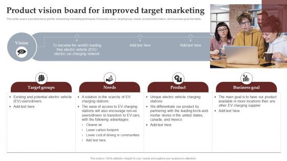 Product Vision Board For Improved Target Marketing Process To Setup Brilliant Strategy SS V
