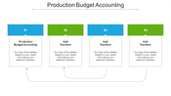 Production Budget Accounting Ppt Powerpoint Presentation Infographics Cpb