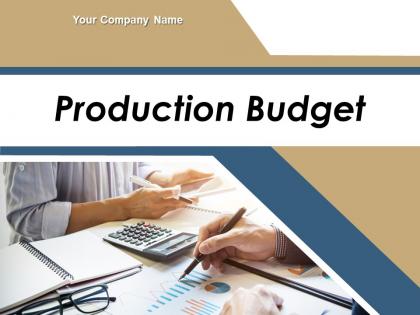 Production Budget Powerpoint Presentation Slides