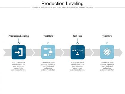 Production leveling ppt powerpoint presentation summary tips cpb