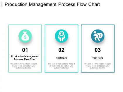 Production management process flow chart ppt powerpoint presentation ideas designs cpb