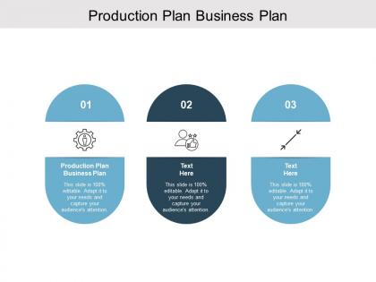 Production plan business plan ppt powerpoint presentation icon background designs cpb