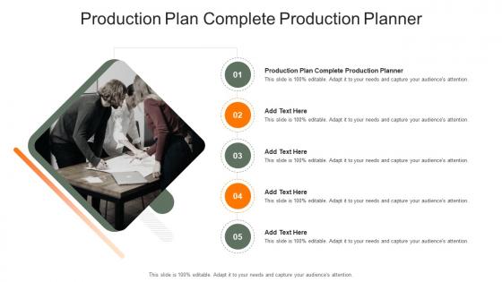 Production Plan Complete Production Planner In Powerpoint And Google Slides Cpb