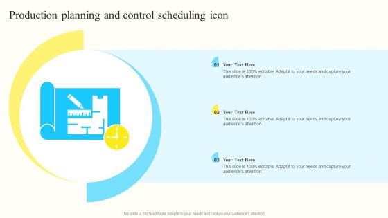 Production Planning And Control Scheduling Icon