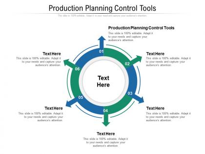 Production planning control tools ppt powerpoint presentation ideas rules cpb